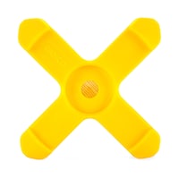 CAMCO 44636 Plastic Leveling Block Tongue Jack Stand, Yellow, 5-pk Front_Flat