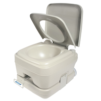CAMCO 41531 RV Portable Toilet, 2.6-Gal Front_Three_Fourths_Angled_Left
