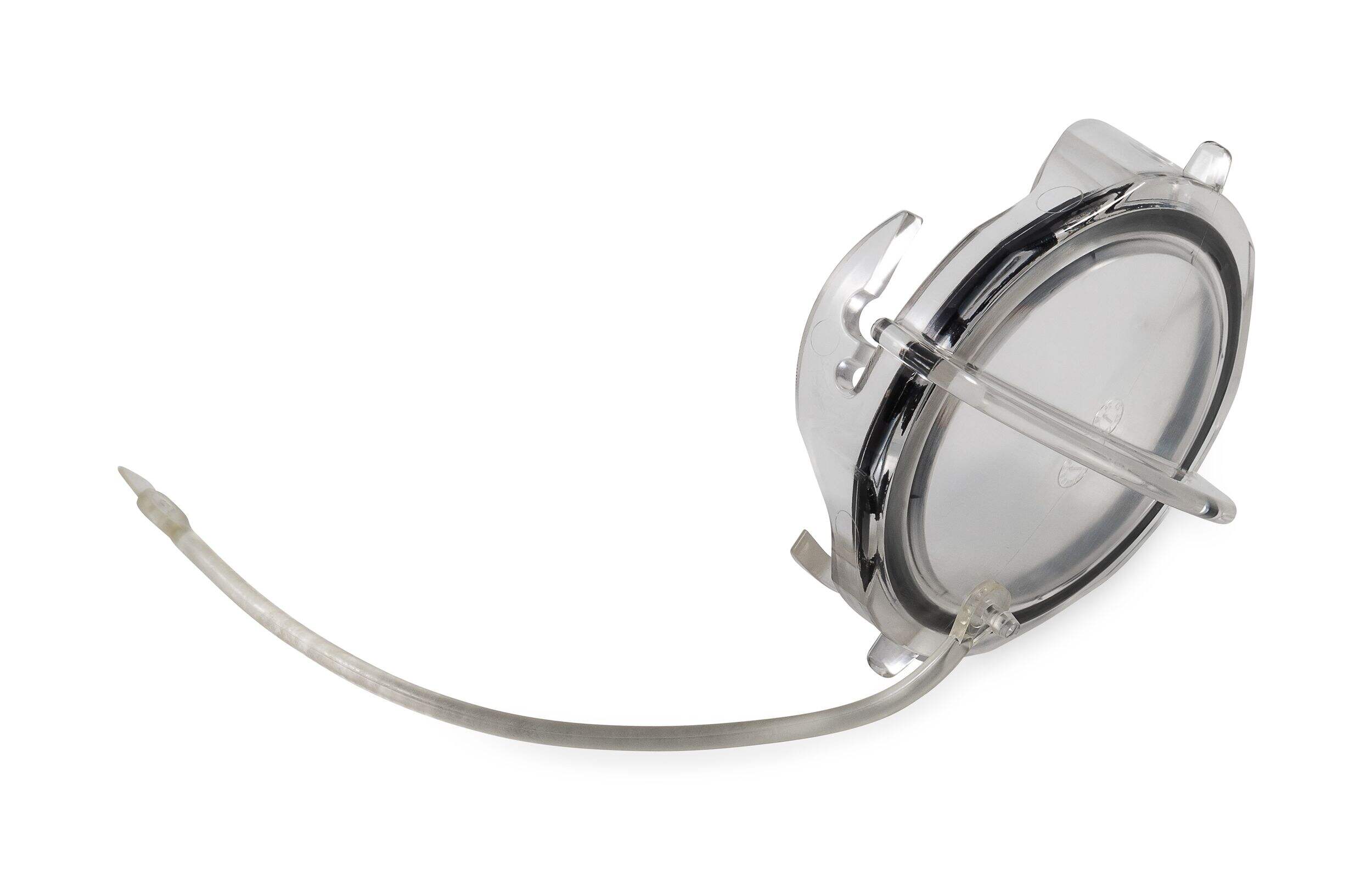 CAMCO 39455 Clear RV Sewer Cap with Lanyard Front_Three_Fourths_Angled_Right