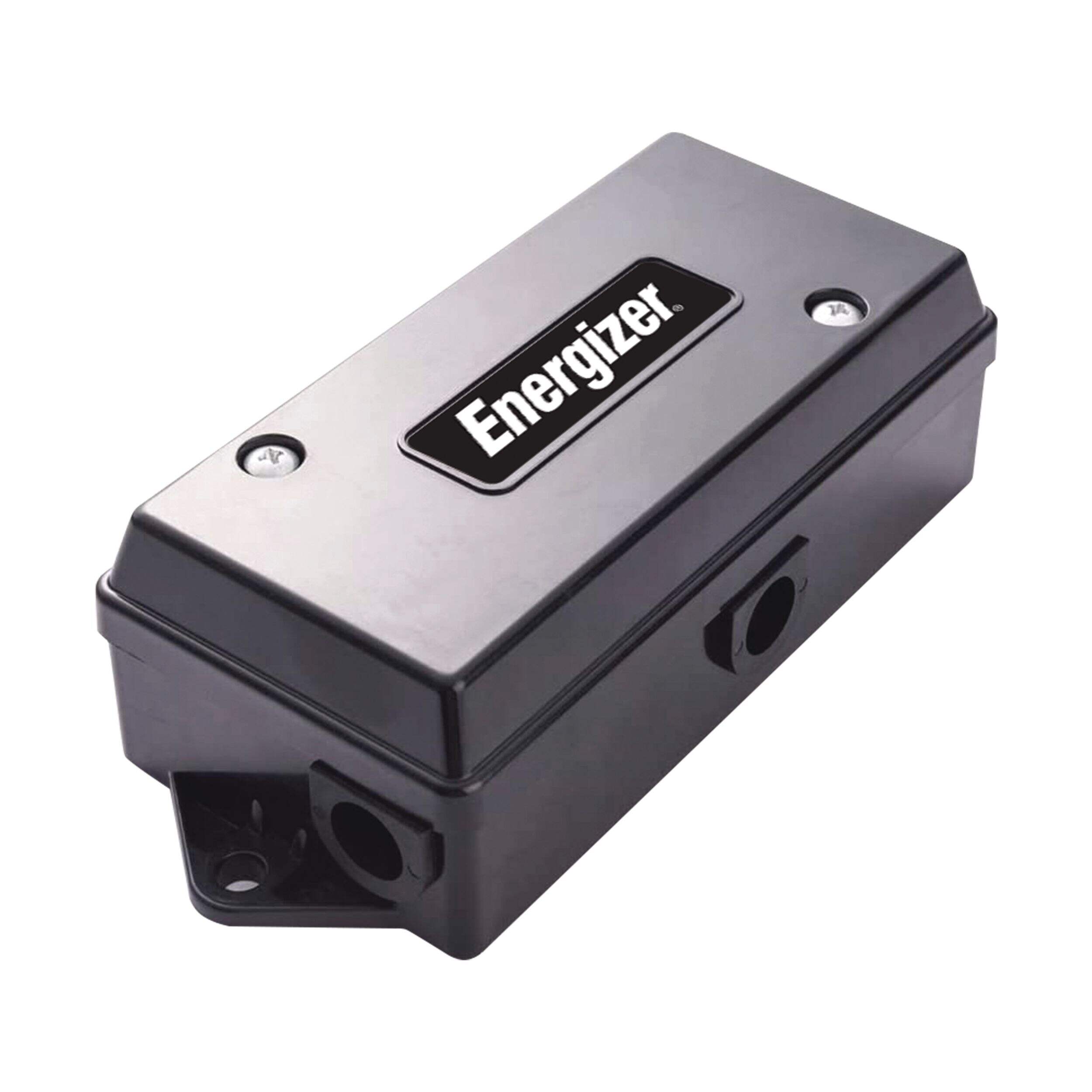 Energizer 7-Way Weatherproof Electrical Trailer Junction Box Front_Three_Fourths_Angled_Right