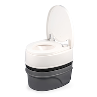 Camco Portable Travel and Camping Toilet, 20-L Front_Three_Fourths_Angled_Left