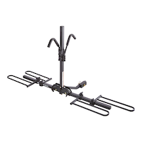 Supercycle Hitch Mounted Platform Bike Carrier, 2-Bikes Front_Three_Fourths_Angled_Left