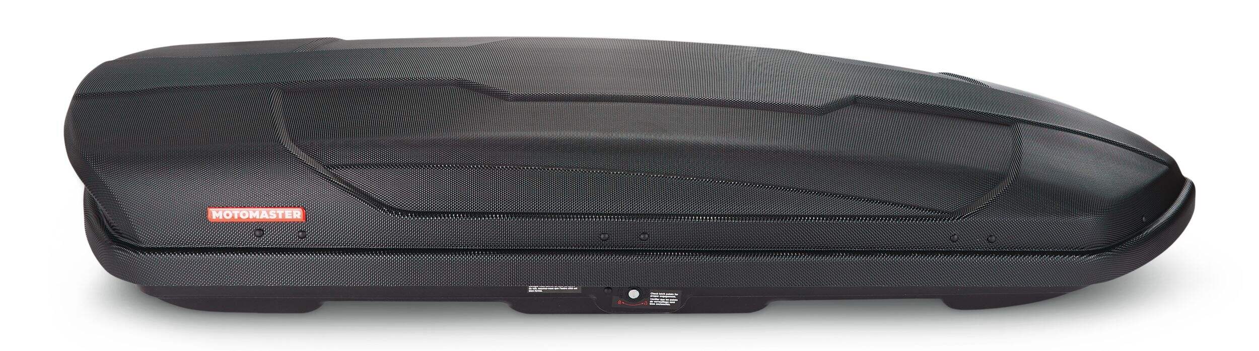 Coffre de toit MotoMaster, 18 pi, noir Front_Elevated