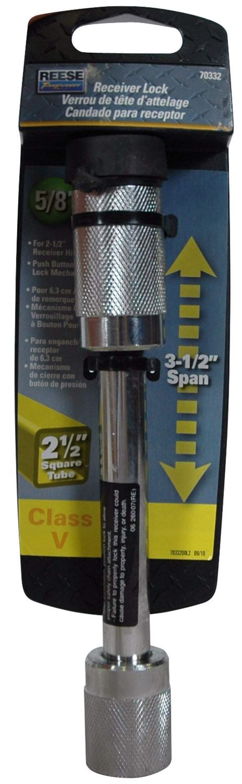 Class V Dog-Bone Style Trailer Lock Front_Flat