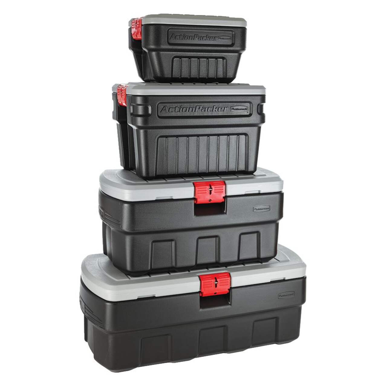 Rubbermaid Action Packer Plastic Lockable Storage Container