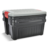 Rubbermaid Action Packer Plastic Lockable Storage Container, Stackable & Recyclable, 90.8-L Front_Three_Fourths_Angled_Right