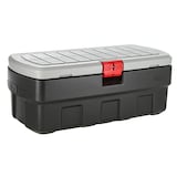 Rubbermaid Action Packer Plastic Lockable Storage Container, Stackable & Recyclable, 182-L Front_Three_Fourths_Angled_Right
