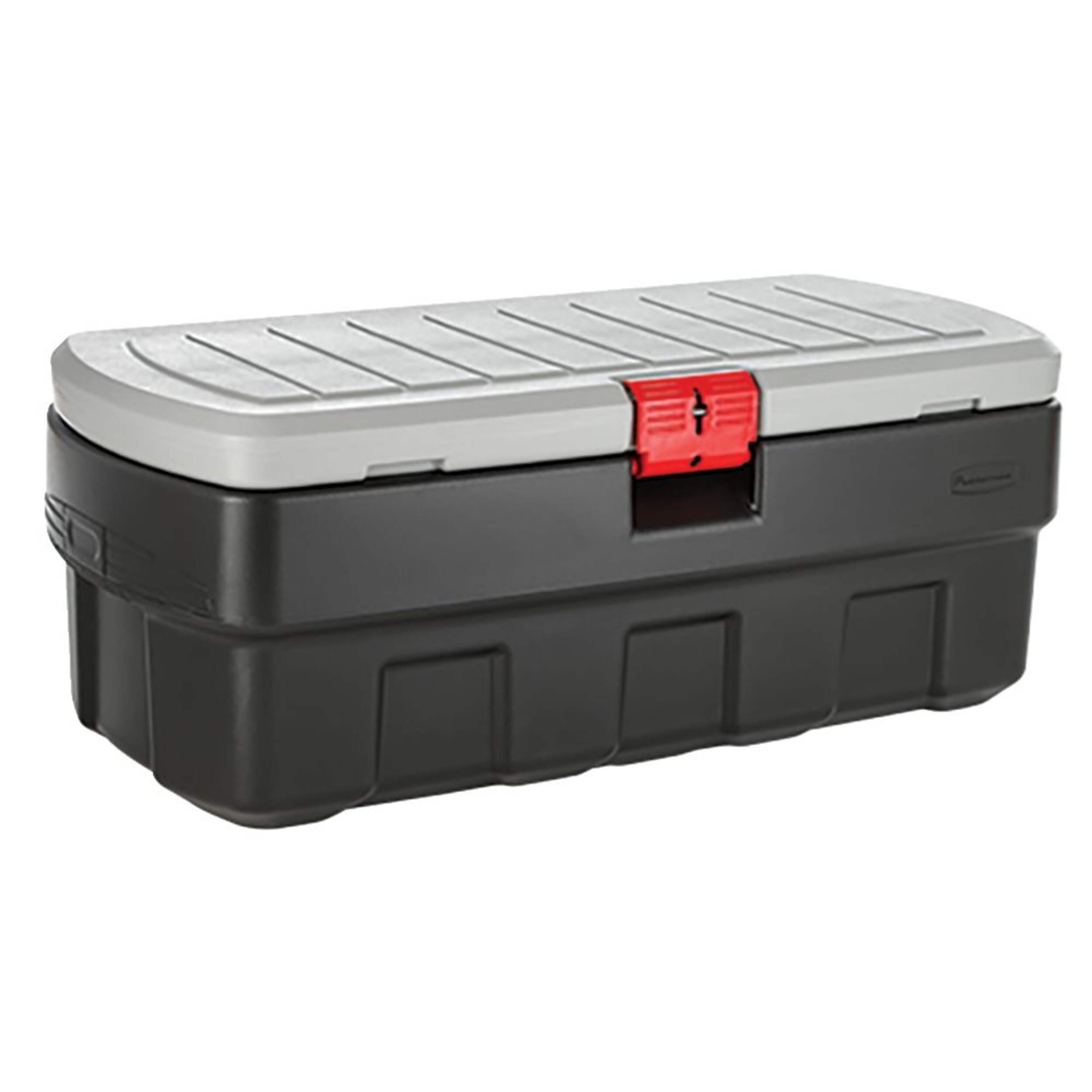 Rubbermaid Action Packer Plastic Lockable Storage Container, Stackable & Recyclable, 182-L Front_Three_Fourths_Angled_Right