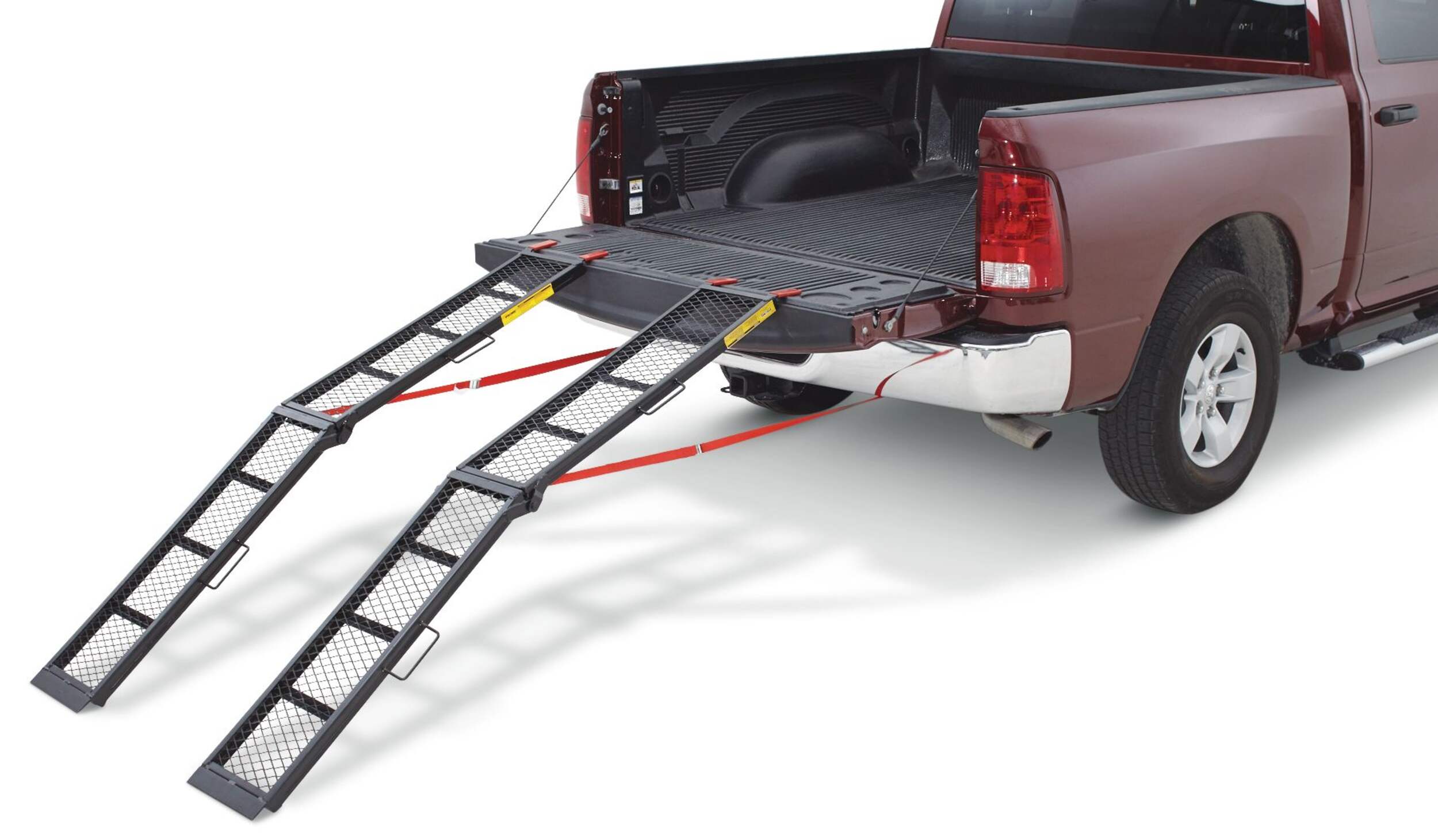 CargoMaster Power Sport Steel Mesh Center Folding Loading Ramp, 80 x 11