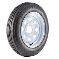 Carlisle Sport Trail LH Trailer Tire Assembly, 480X12-B4 Front_Three_Fourths_Angled_Left