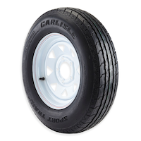 Carlisle Sport Trail LH Trailer Tire Assembly - ST175/80D13-C5 Front_Three_Fourths_Angled_Right