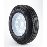Carlisle Radial Trail HD 5-Bolt Trailer Tire Assembly, ST205/75R15-C Front_Three_Fourths_Angled_Right