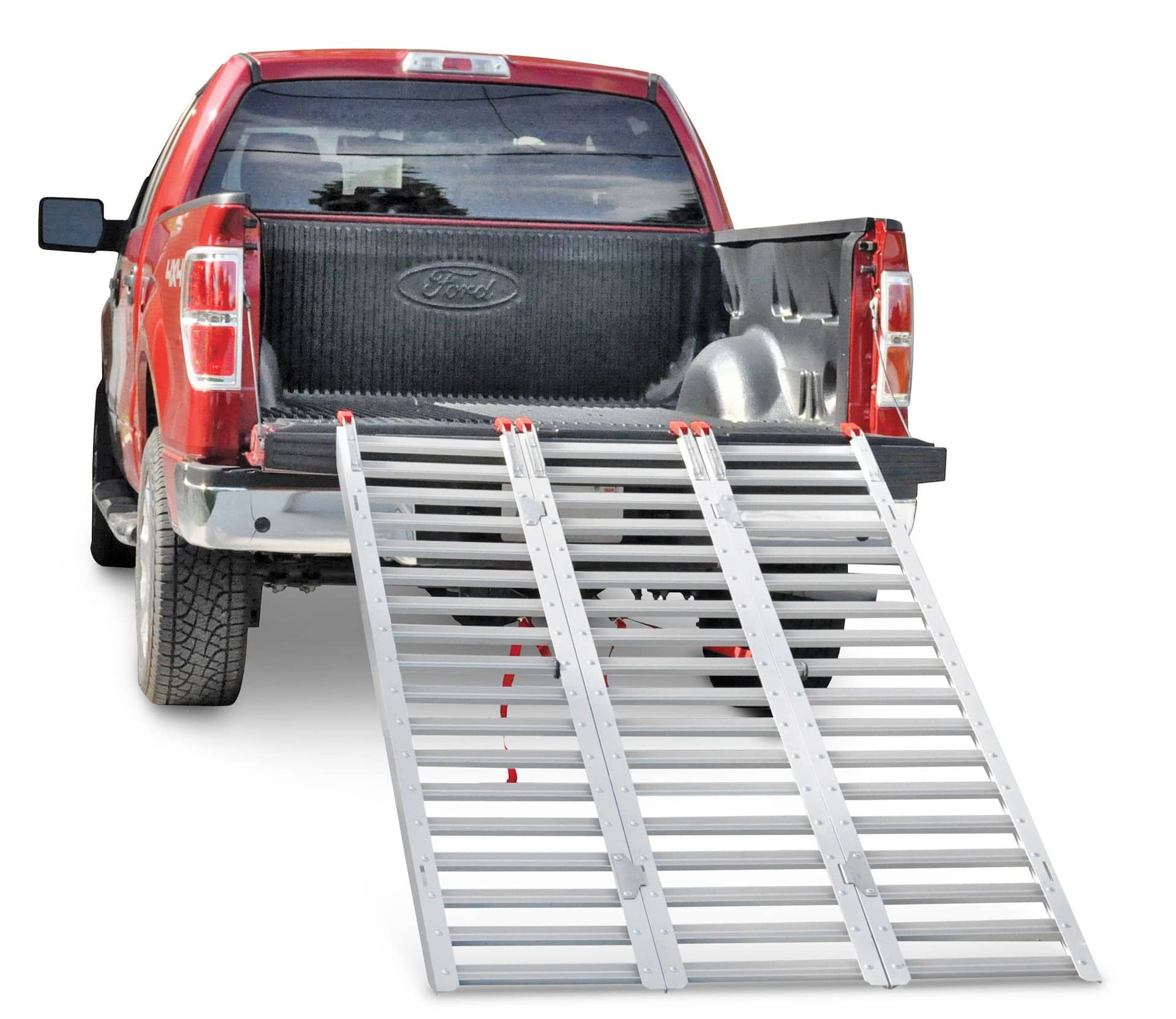 CargoMaster Power Sport Steel Mesh Center Folding Loading Ramp, 80 x 11-in,  Single Ramp