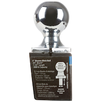 Boule de remorquage Reese Towpower InterLock, 2 po, chrome Side_Left