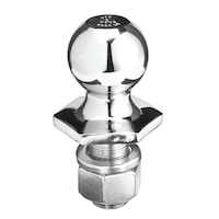 Boule de remorquage Reese Towpower InterLock, chrome, 2 po Front_Elevated