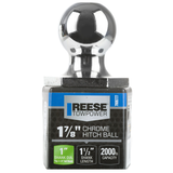 Reese Towpower InterLock Towing Hitch Ball, 1-7/8-in Front_Flat