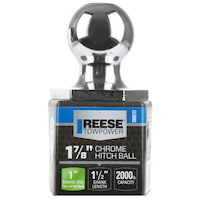 Reese Towpower InterLock Towing Hitch Ball, 1-7/8-in Front_Flat