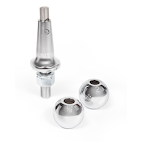 Système de boules de remorquage interchangeables Reese Towpower, 2 boules Front_Flat