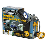 Reese Surelok Retractable Cable Lock, 15-ft.