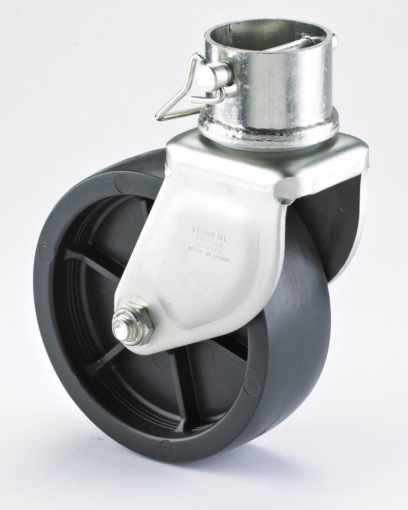 Bulldog Removable Trailer Caster with Poly Wheel, 6in Canadian Tire