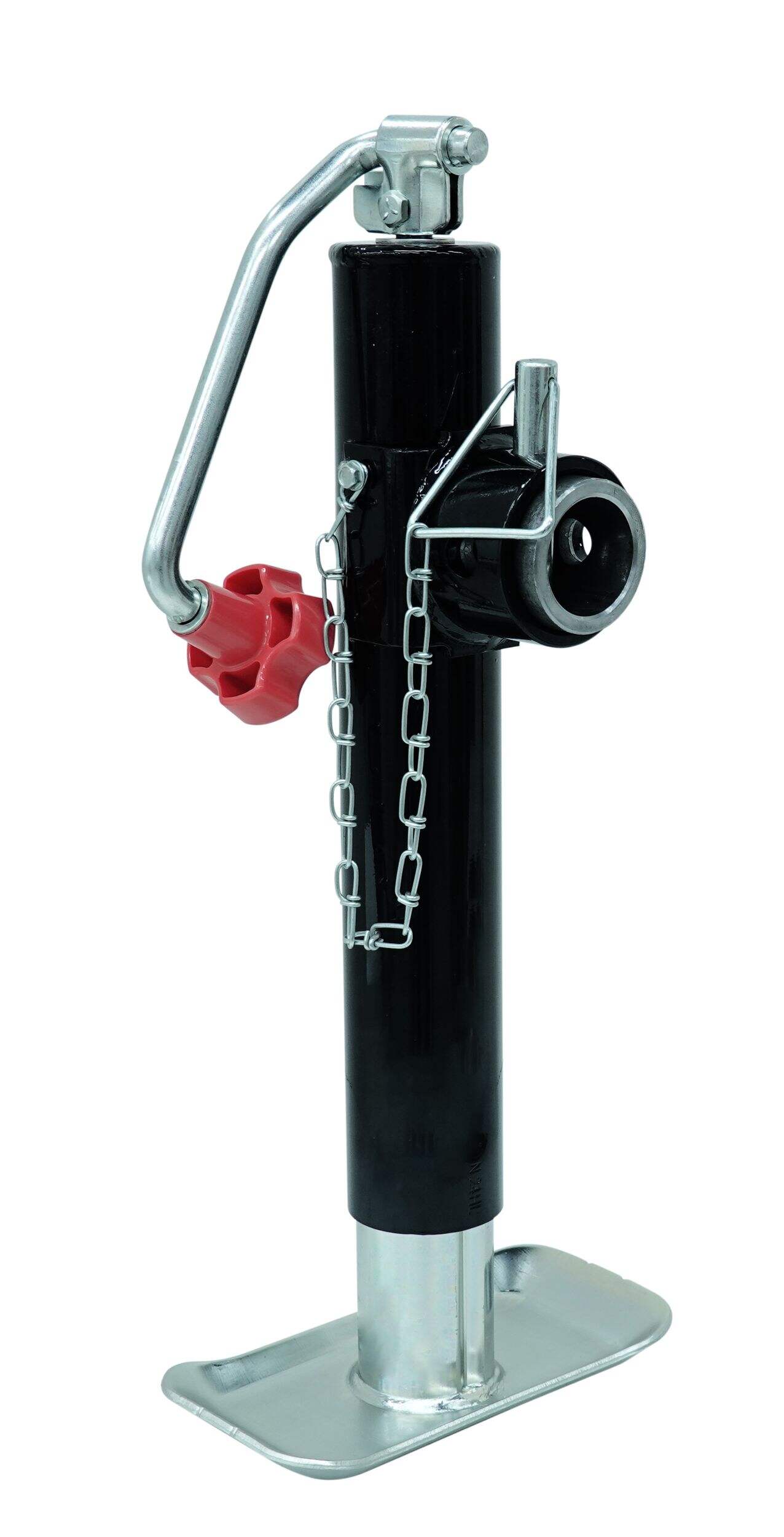 MotoMaster Round Tubular Swivel Trailer Jack, 10-in, 2000-lb Front_Angled_Right