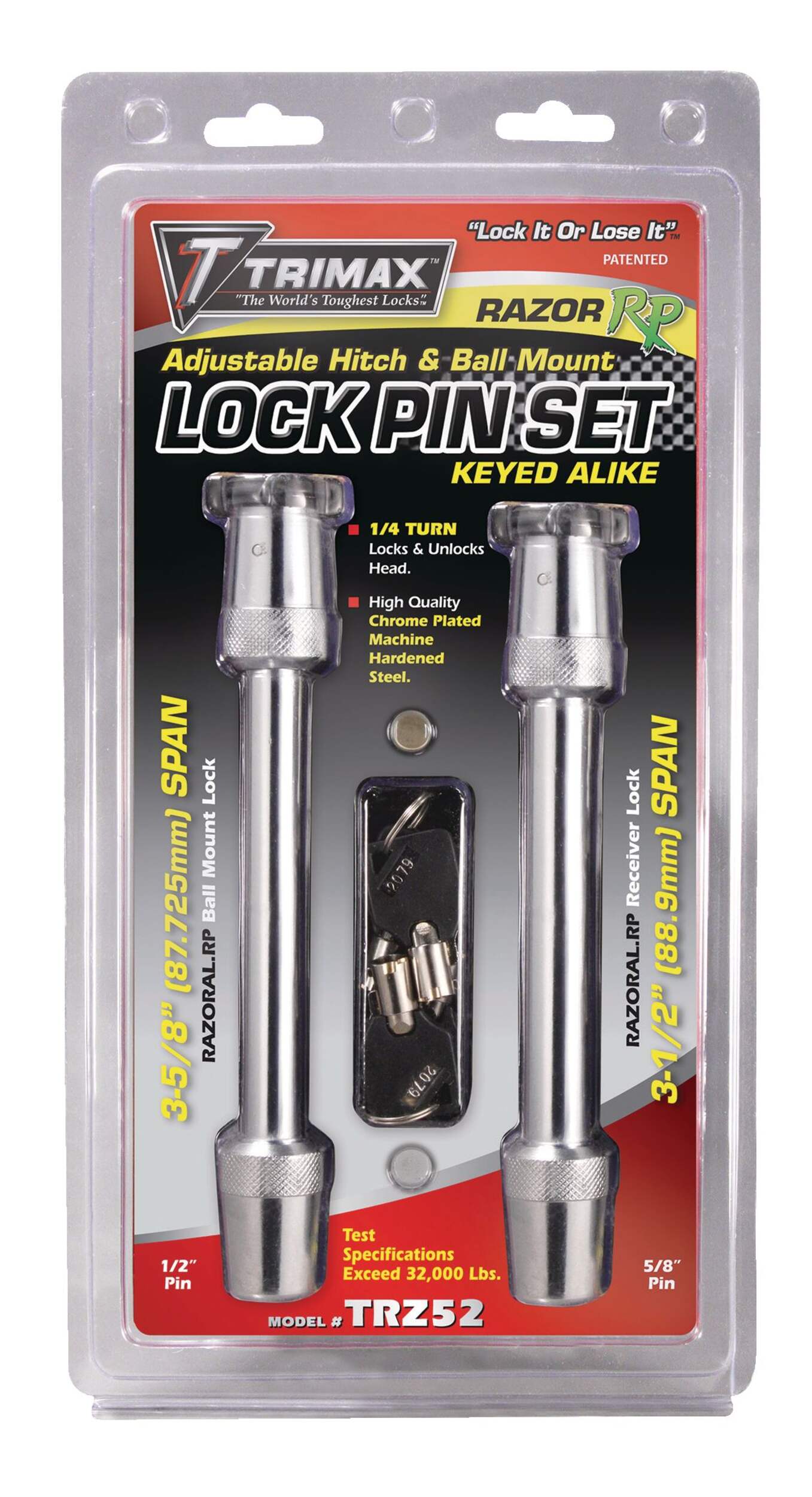 Trimax Razor RP Lock Set Front_Flat