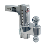 Trimax Razor Adjustable Tow Hitch, Aluminum, 8-in Drop Front_Angled_Right