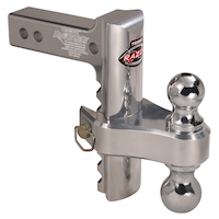 Trimax Razor Adjustable Tow Hitch, Aluminum, 8-in Drop Front_Angled_Right
