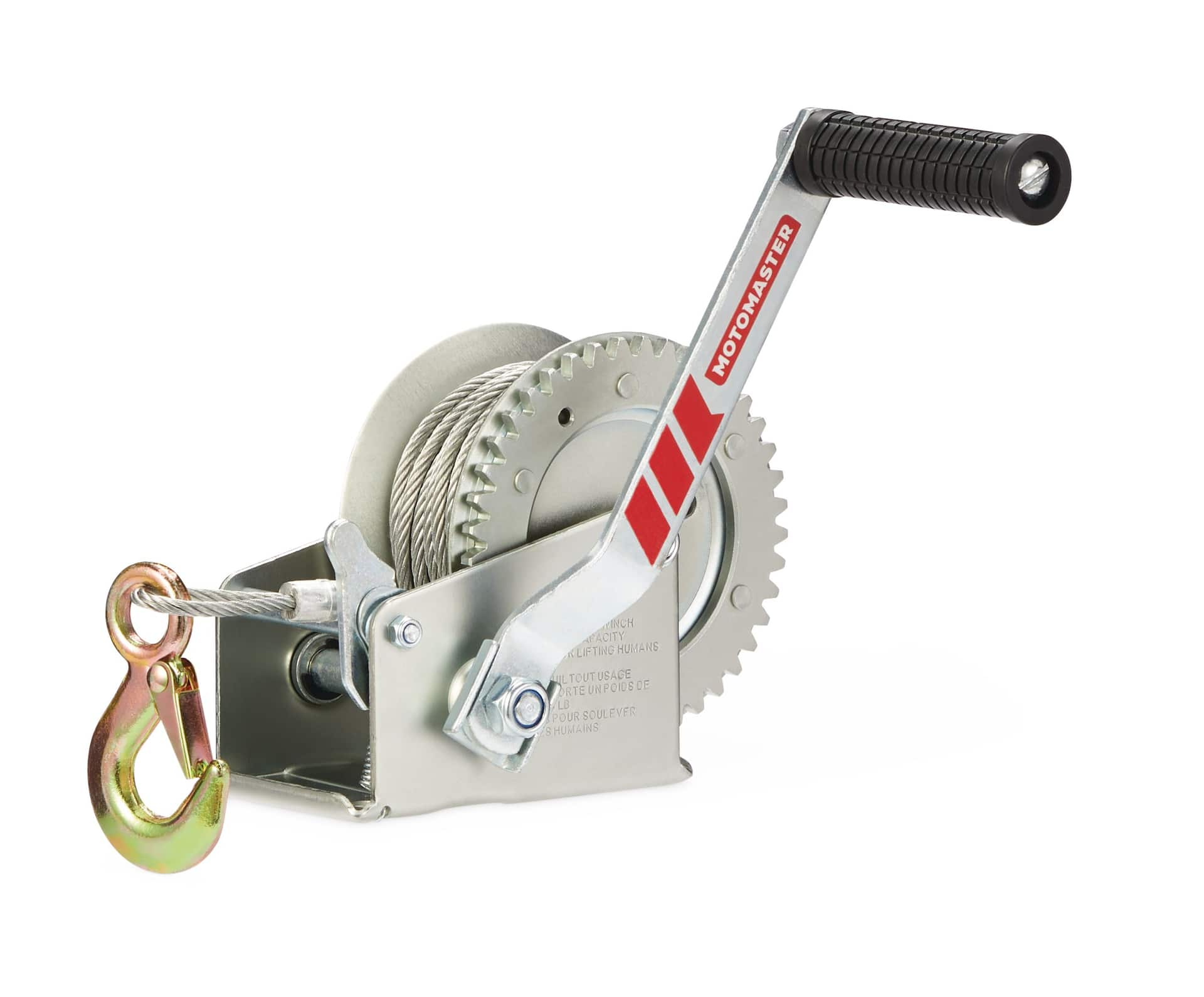 MotoMaster One-Speed Two-Way Trailer Winch, 1300-lb Capacity