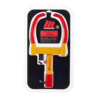 MotoMaster High Visibility Wheel Chock Lock for Passenger, Truck & Trailers Front_Flat