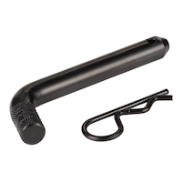 MotoMaster 5/8-in Receiver Pin with Clip, Black Front_Three_Fourths_Angled_Left