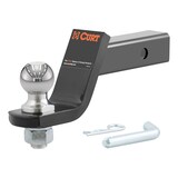 CURT 45056 Loaded Ball Mount with 2-in Ball 2-in Shank, 7,500 lbs, 4-in Drop Front_Three_Fourths_Angled_Left
