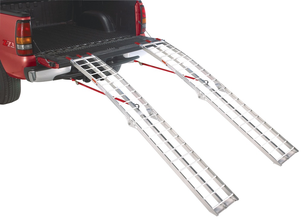 Single 85in Folding Arched Aluminum Loading Ramp Canadian Tire