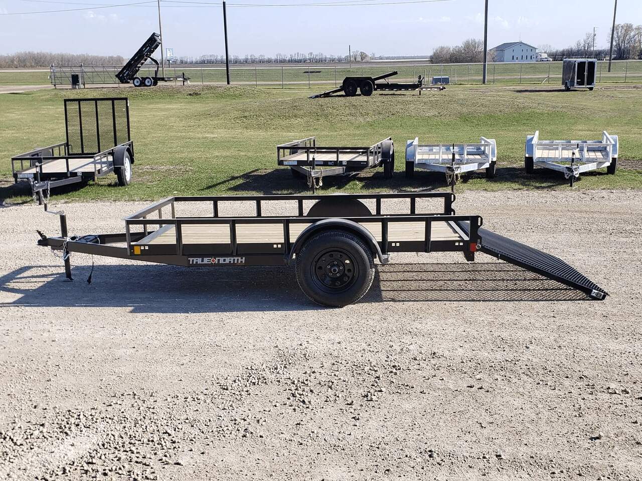 True North 60-in x 10-ft Landscape Utility Trailer with Ramp Gate