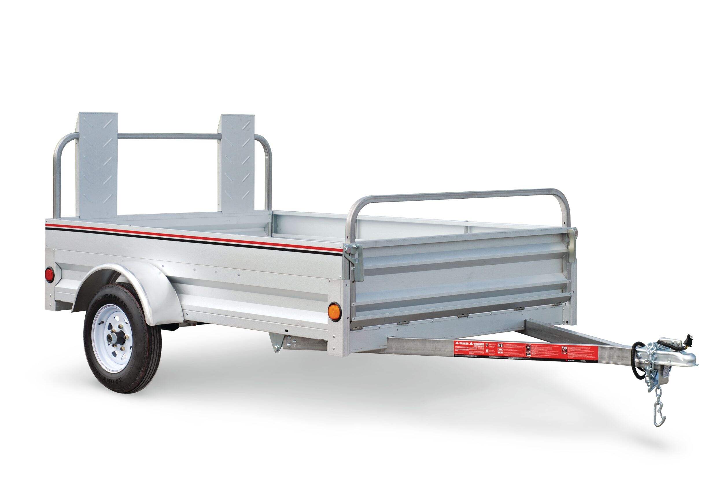 Stirling Galvalume ™ Plus Utility Trailer, 5-ft x 7-ft Front_Angled_Right