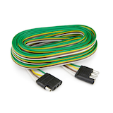 REESE Towpower 4-Way Flat Vehicle & Trailer End Wiring Connector Loop, 24-ft Front_Angled_Right