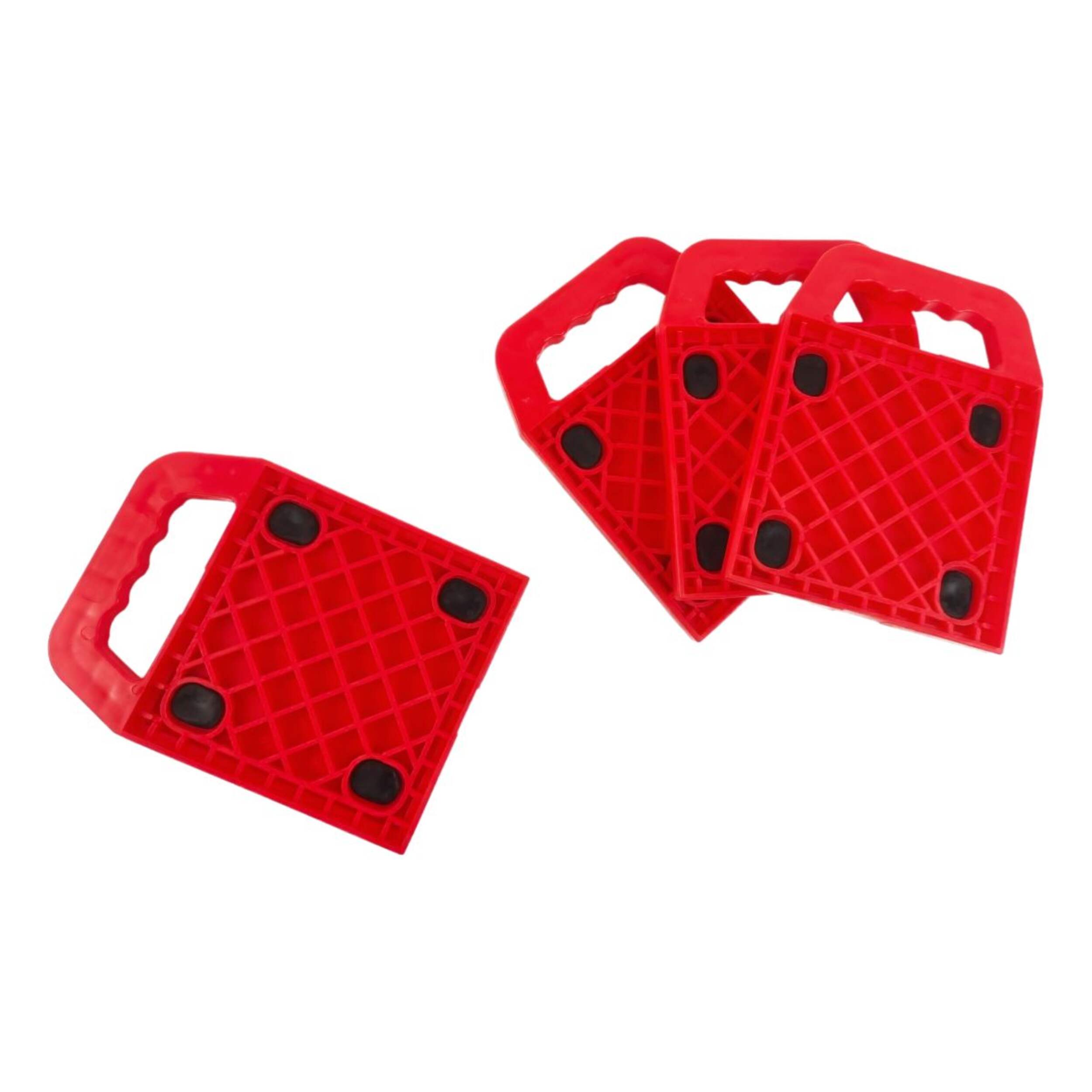 RoBlock Stabilizer Jack Pads, Red, 4-pk Composite_or_Mixed