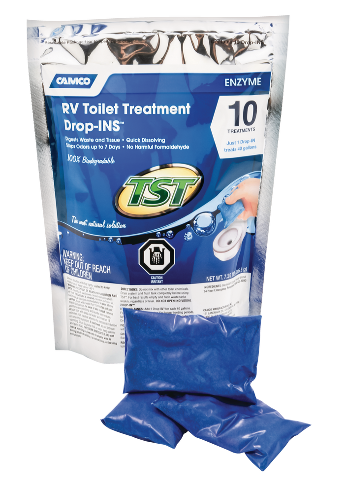 CAMCO TST Clean Scent Blue Enzyme DropIn Tabs RV Holding Tank/Toilet