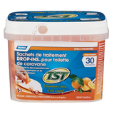 Pastilles de traitement pour réservoir d'eaux usées ultraconcentré de VR Camco TST, parfum d'orange, paq. 30 Front_Flat