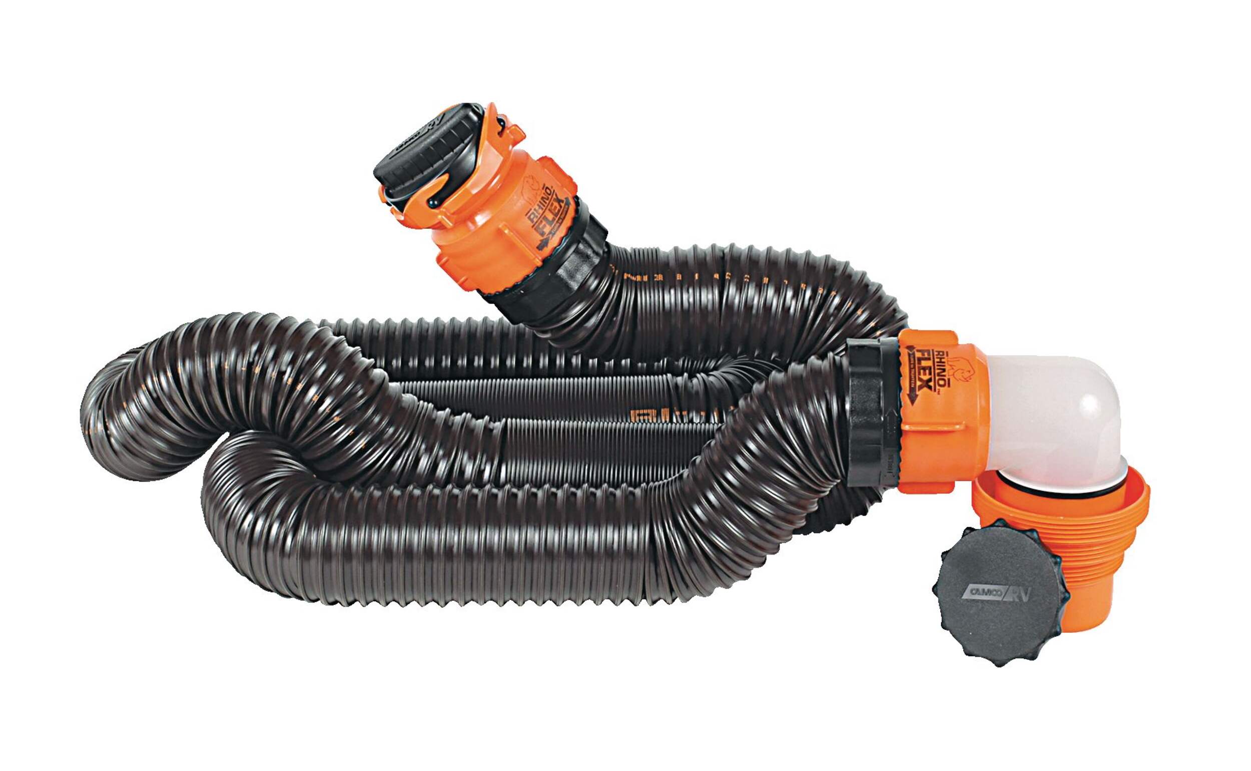CAMCO 39760 RhinoFLEX RV Sewer Kit, 15-ft Side_Right