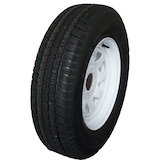 Hi-Run Trailer Tire Assembly, ST205/ 75R14-C5 Front_Three_Fourths_Angled_Left