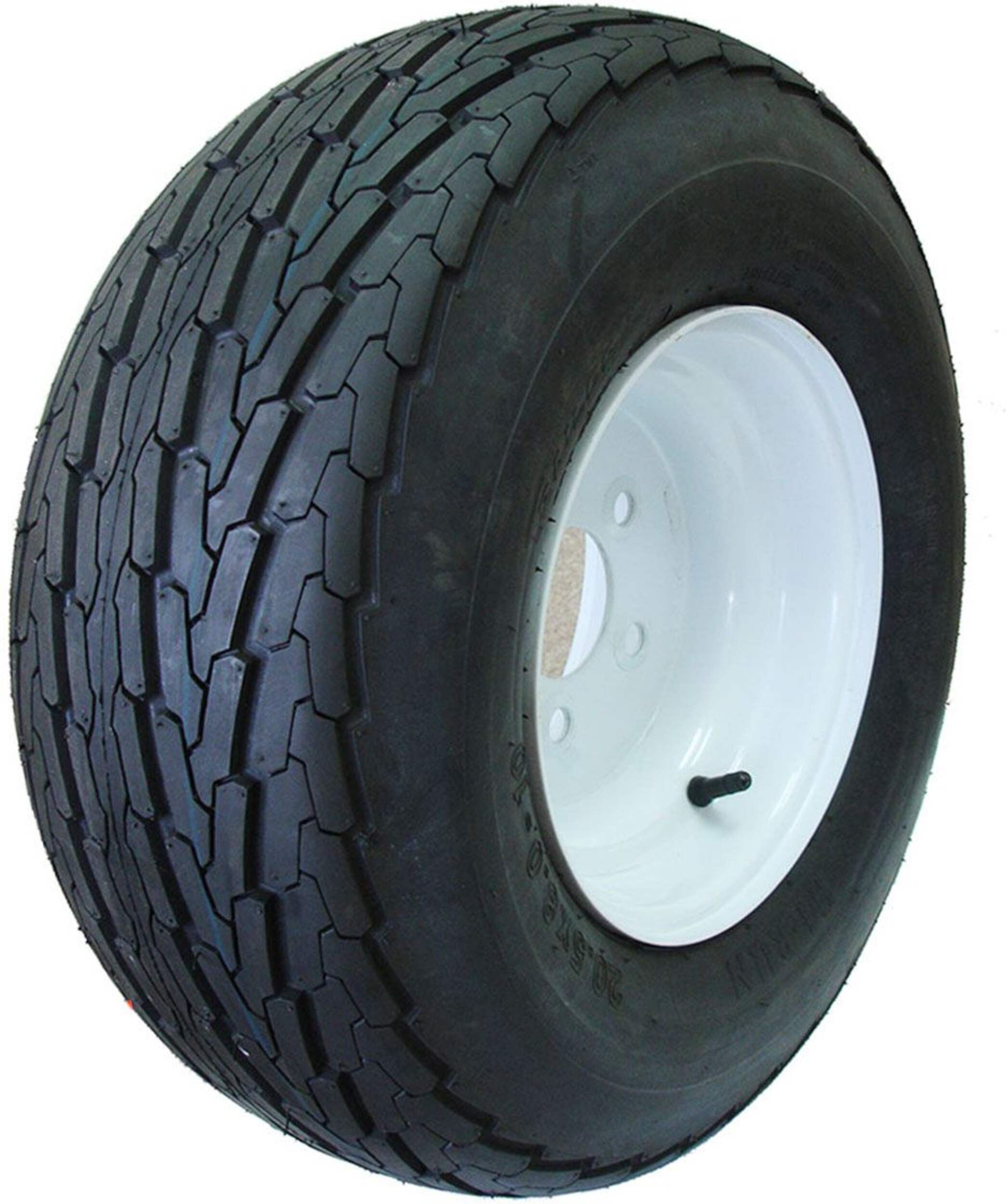Hi-Run ASB1028 Trailer Tire Assembly, 18.5 x 8.5 x 8-C4 Front_Three_Fourths_Angled_Left