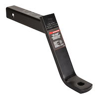 MotoMaster Class III Ball Mount, 2-in with 8-in Drop Front_Three_Fourths_Angled_Right