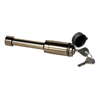 REESE Towpower Class I-IV Black Nickel Receiver Lock Front_Three_Fourths_Angled_Right