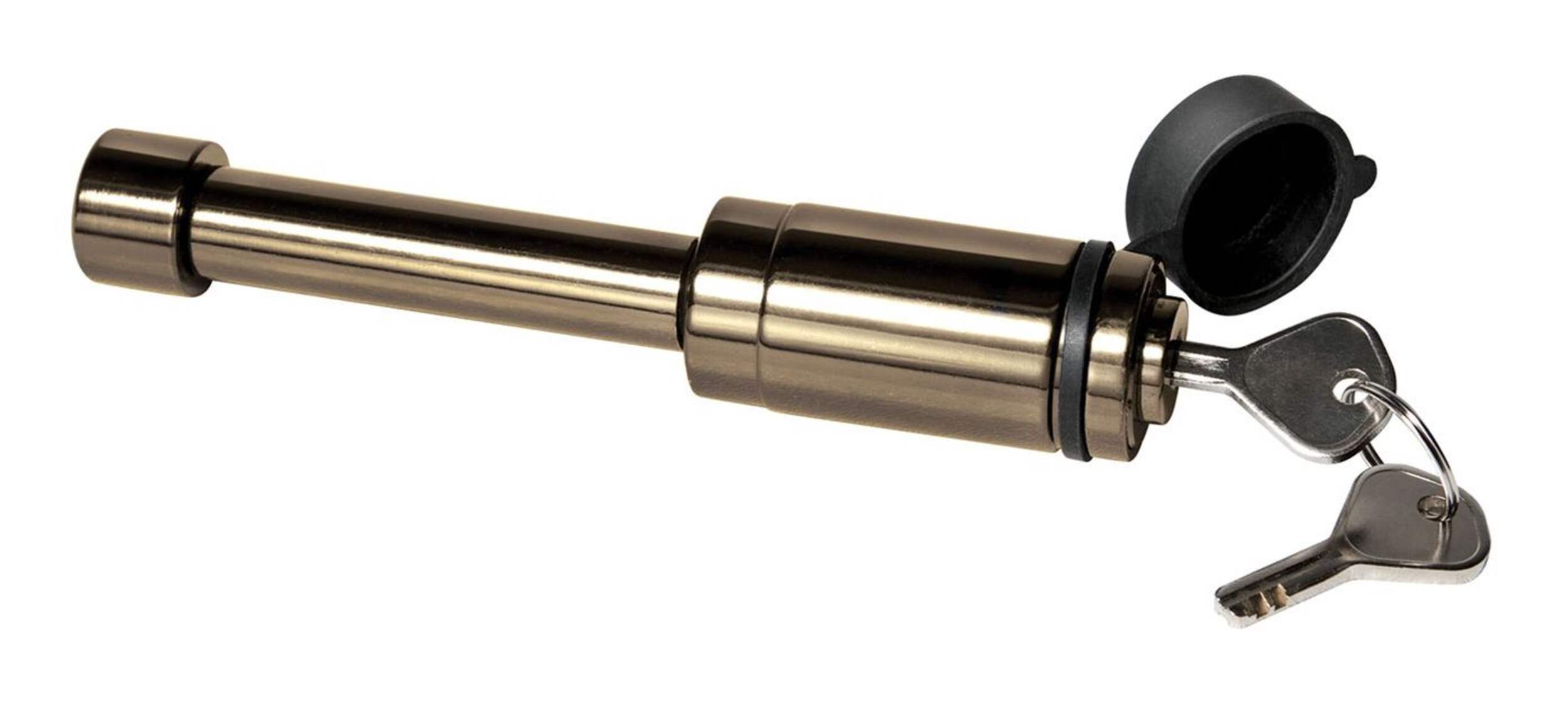 REESE Towpower Class I-IV Black Nickel Receiver Lock Front_Three_Fourths_Angled_Right