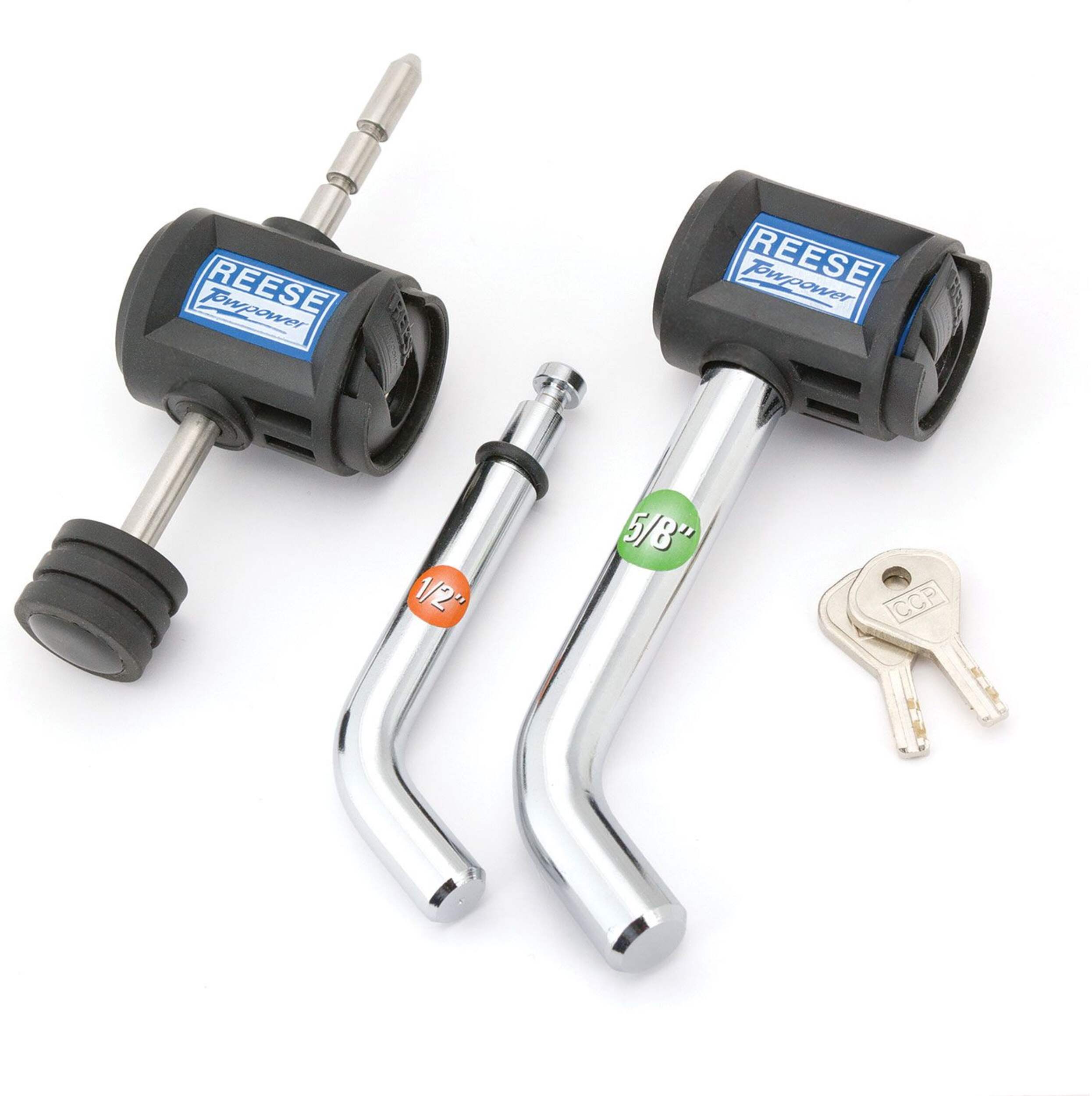 REESE Towpower Stainless Steel Coupler & Receiver Lock Combo Composite_or_Mixed