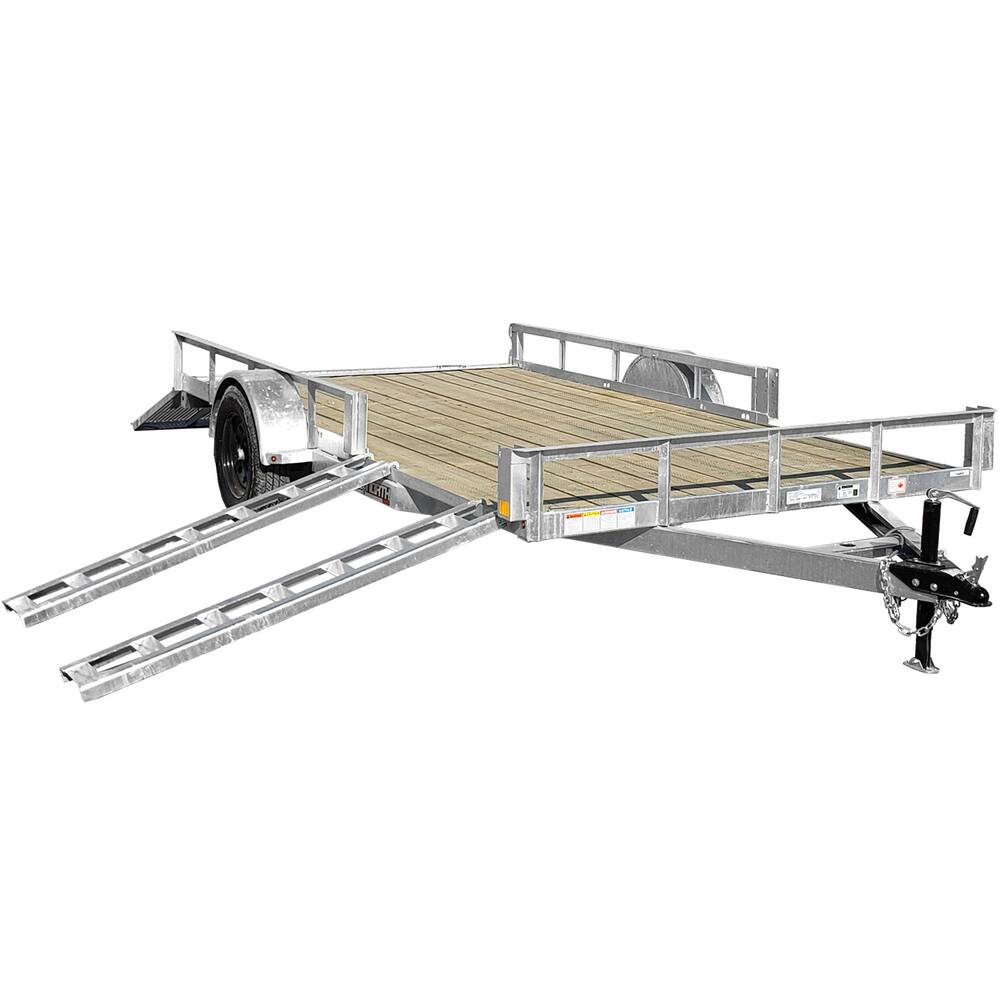 True North 60-in x 10-ft Galvanized Utility Trailer