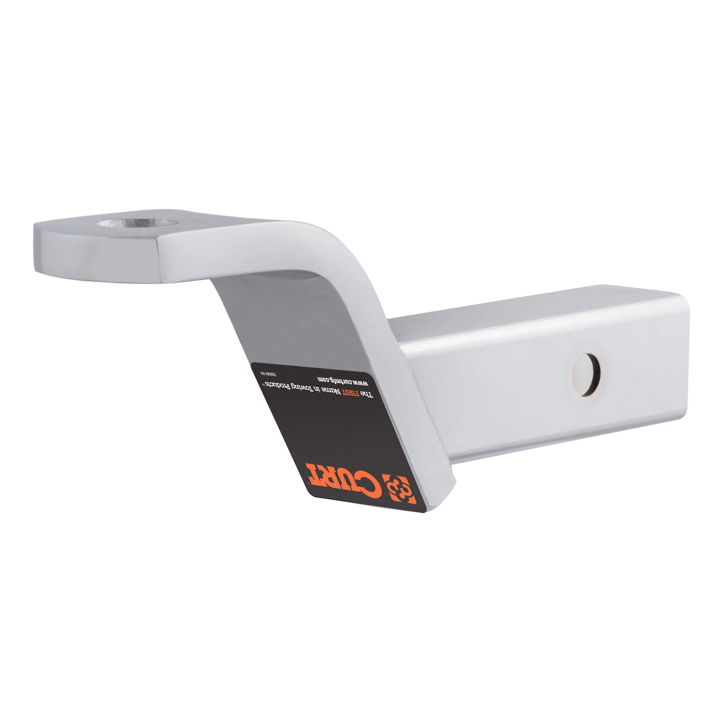 Boule d’attelage classe 3 CURT 45296, tige 2 po, 7 500 lb, abaissement 4 po, 8 1/4 po L Front_Three_Fourths_Angled_Left