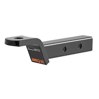 Barre d'attelage double longueur CURT 7500 lb abaiss. 2 po, 7-1/2 ou 10 1/2 L Front_Three_Fourths_Angled_Left