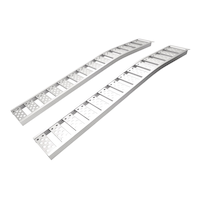 PRIME1 Automotive Accessories UTV/ATV Aluminum Loading Ramps Pair w/ Adjustable Straps, 90 x 12-in, 2-pc Front_Angled_Left